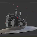 Black Vintage Convertible Car With Classic Design Chrome Accents And Large Headlights