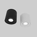 Modern Black And White Downlights Spotlights With Sleek Design And LED Lighting 3d model