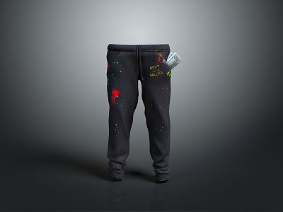 Pants Trousers Men's Pants Women's Pants Clothes Realistic 3d model