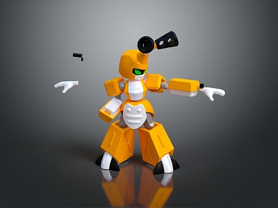 Modern Mecha Warrior Mecha Soldier Machine Battleguard Mechanical Battleguard 3d model