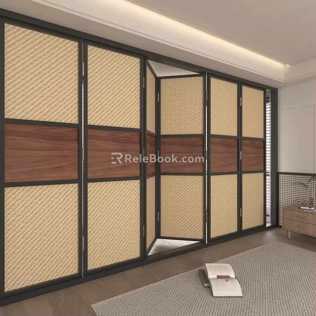 Screen partition 3d model