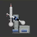 Rotary Evaporator With Condenser Flask And Digital Heating Bath For Laboratory Use