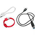 Assorted USB Charging Cables For Mobile Devices In Multiple Colors