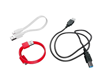 Assorted USB Charging Cables For Mobile Devices In Multiple Colors 3d model