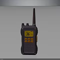 Purple And Orange Electronic Walkie Talkie With Screen Display Antenna And Buttons