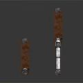Industrial Rusty Metal Mechanical Arm Equipment With Different Sizes Wheels And Structural Parts