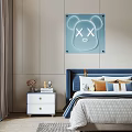 Vibrant Kids Room Interior With Playful Bedding Stuffed Animals And Colorful Wall Art