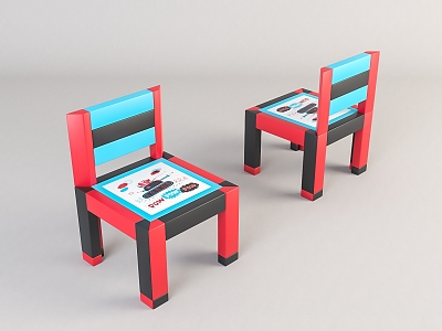 Modern Children's Chair Home Chair 3d model