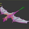 Ice Blue Mythical Dragon With Large Wings And Shiny Scales As Game Movie Character