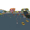 Modern Playground 3d model