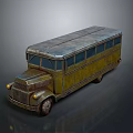Bus School Bus Van Box Bus Tourist Bus Coach 3d model