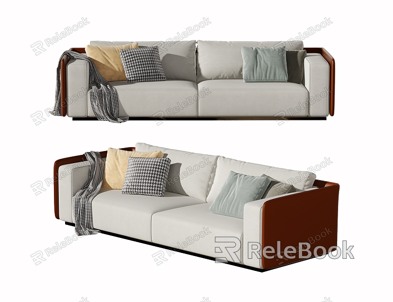 Modern double sofa model