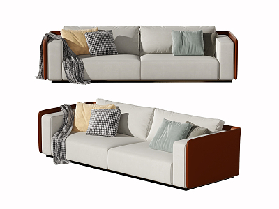 Modern double sofa model