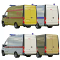 Functional Ambulance Vehicles in Various Colors With Emergency Lights And Design