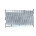 Sturdy Metal Mesh Frame Structure With Grid Design And Support Legs 3d model