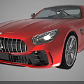 Red Mercedes Sports Car With Sleek Exterior Design Led Headlights And Alloy Wheels