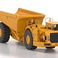 Articulated mining truck, tramcar, engineering truck, transport vehicle 3d model