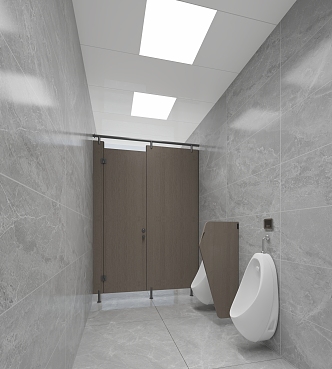 Ordinary simple public toilet 3d model