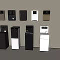 Modern Daily Electrical Appliances Water Dispensers Wall Mounted And Floor Standing Black White Brown