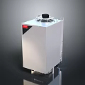 Modern White Stainless Steel Household Water Heater With Black Control Panel