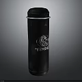 Black Leather Punching Bag With TENSHI Logo And Durable Stitching For Home Use