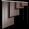 Natural Wooden Blinds With Adjustable Slats For Modern Home Window Decor