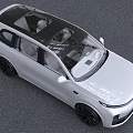White Modern SUV With Sleek Exterior Black Wheels Panoramic Sunroof And Front Grille