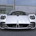 White Sports Car Featuring Sleek Aerodynamic Design And Modern Exterior Styling