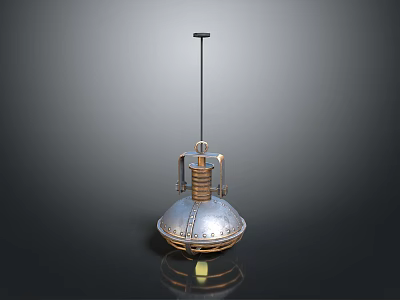 Industrial Metal Pendant Lamp Combination with Stylish Design for Dining Room Decorative Lighting 3d model