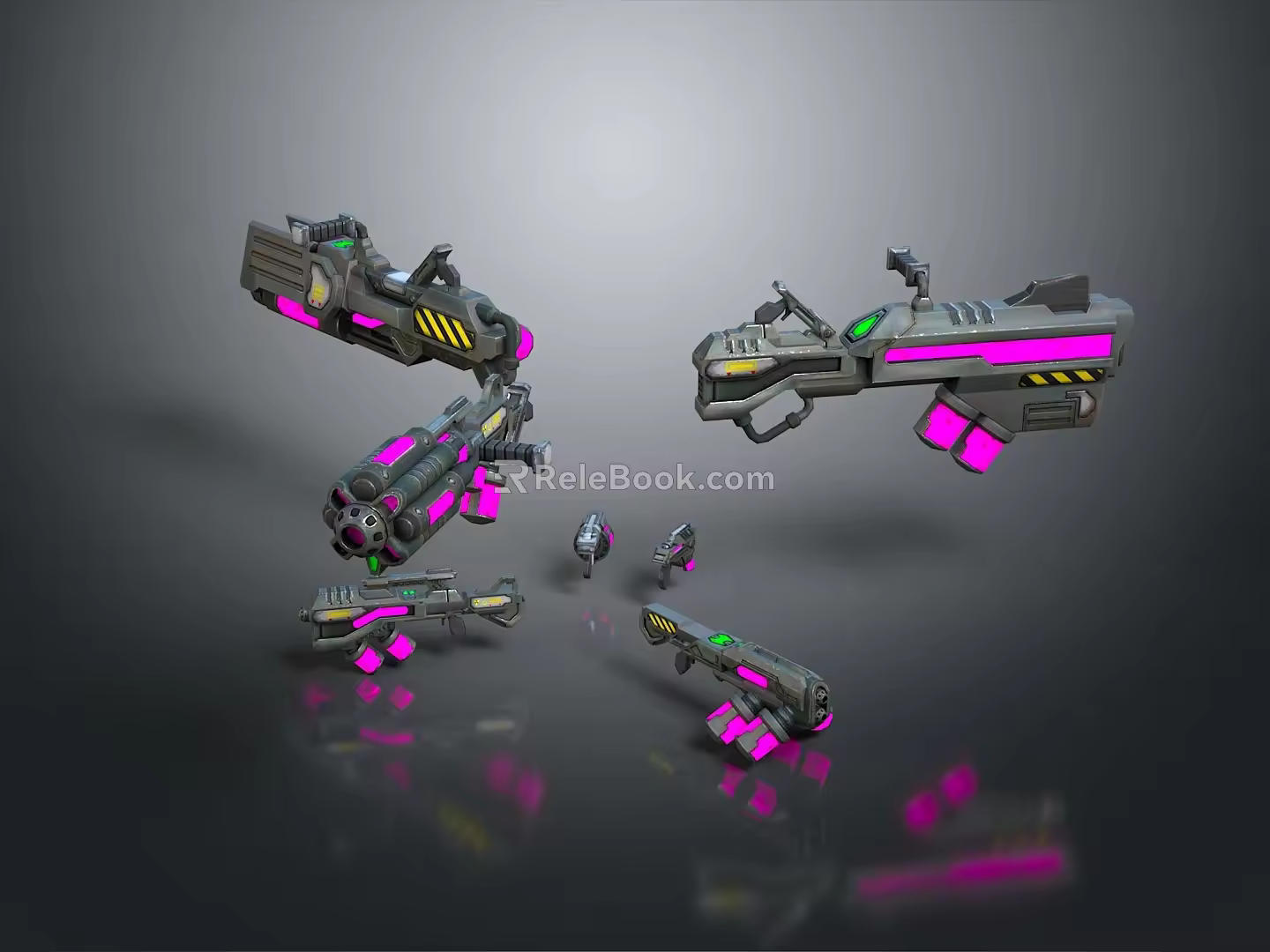 Science Fiction Firearms Next Generation Firearms Science Fiction Game Gun Game Firearms Game Gun Concept Gun Laser Gun 3d model