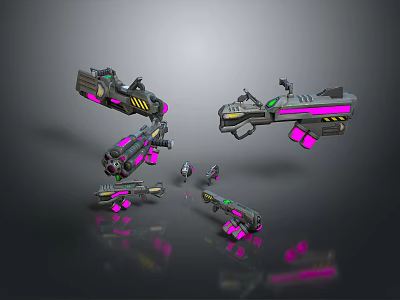 Science Fiction Firearms Next Generation Firearms Science Fiction Game Gun Game Firearms Game Gun Concept Gun Laser Gun 3d model
