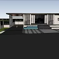 Modern Gate Residential Area Gate 3d model