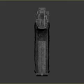 Classic Metallic Pistol With Detailed Grip Trigger And Textured Surface
