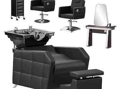 Black Leather Office Chair With Modern Design And Comfortable Ergonomic Features 3d model
