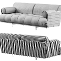 Cosmopolitan 3 Seater Sofa Multiplayer Sofa Three-Seater Sofa Modern Sofa 3d model