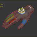 COROS Gray Green Sports Gloves With Palm Anti Slip Patterns And Back Circular Logo