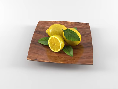 Modern fruit lemon 3d model