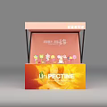 Colorful Promotion Booths with Different Colors Display Various Products for Events