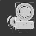 Stacked Car Tires With Alloy Wheels And Automotive Brake Components Nearby