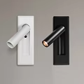 Modern White and Black Wall Lights with Sleek Design Mounted on Wall 3d model