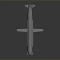 White Military Missile Weapon With Tail Fins Wings And Detailed Structure