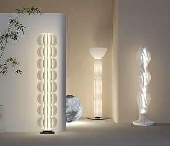 Modern Internet Celebrity Floor Lamp Moon Lamp 3d model