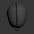 Modern Gray Tactical Weapon Helmet with Black Stripe and Full Face Protection Design