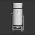 Stainless Steel Kettle And Boiler Containers With Metal Stand For Household Use