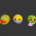 Game And Movie Characters Featuring Yellow Emoji With Heart Mask And Thinking Expressions