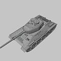 Green Military Tank Model Featuring Long Cannon Turret And Tracked Wheels