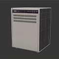 Air Conditioner Fan Standing Modern Design With Control Panel And Ventilation Grilles 3d model
