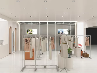 Modern Clothing Store Women's Clothing Store 3d model