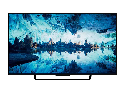 Modern Smart TV With Ultra HD LED Display Showing Cave Landscape Reflection 3d model