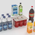 Modern Drinks 3d model